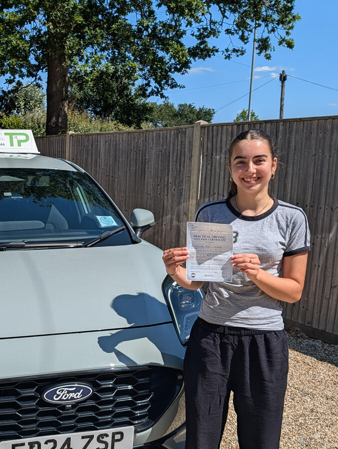 Congratulations on passing your driving test with Turning Point Driving School